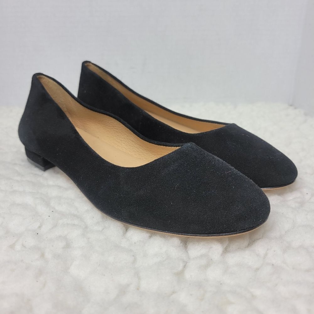 Antonio Melani Vintal Women's Dress Office Shoes Size 7 M Black Suede Ballet